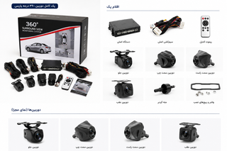 دوربین 360 با قاب فابریک تویوتا
